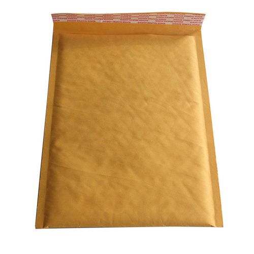 10X 200*250+40mm Fine Kraft Bubble Bag Padded Mailers Shipping Yellow Bags HFCA