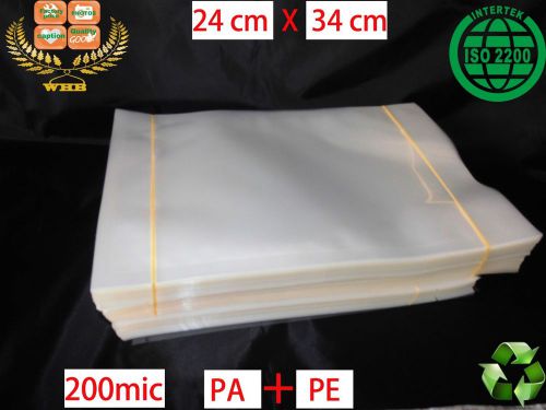 25 WHB 24x34cm 200 mic or 8 mil PA+PE clear bags Slide unsealed packing bags