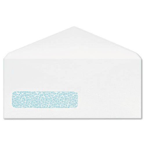 Poly-Klear Business Window Envelopes, Securtiy Tint, #10, White, 500/Box