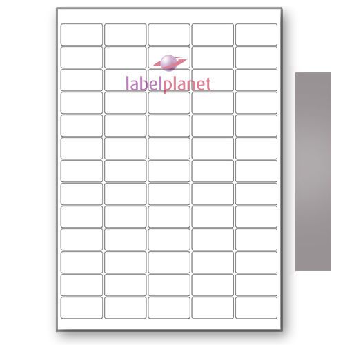 65 per page a4 blank self-adhesive mini metallic silver labels label planet® for sale
