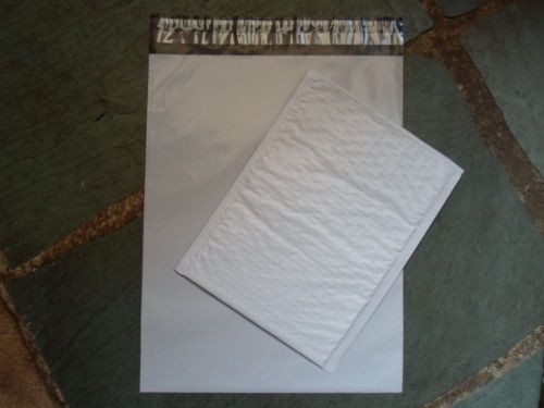 WOW! 50 PC.12X16 19X24 10x13 6.5X10 POLY BAGS + BUBBLE MAILERS