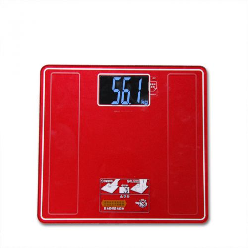 #1 Household Portable Sqaure Glass+Steel Electronic Digital Body Weight Scale