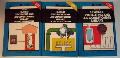 AUDEL HEATING,VENTILATING,AIR CONDITIONING LIBRARY VOLS 1,2,3 REVISED EDITION
