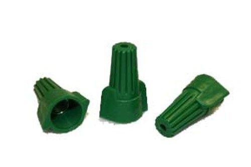 1 CASE 5000 PC WIRE CONNECTORS GREEN GROUNDING WINGED (P9)