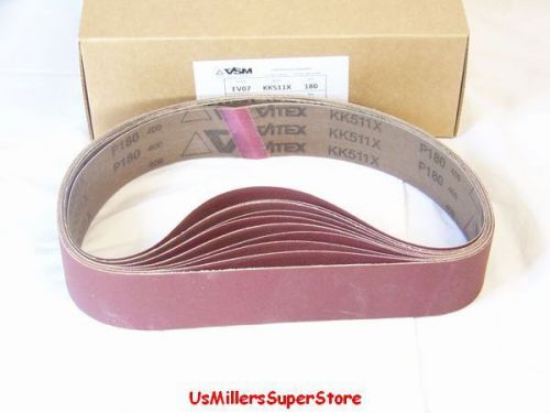 VSM KK511X Sanding Belts 1-3/4 x 30 Grit:180 Qty:10
