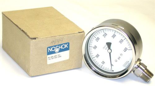 Brand new in box noshok pressure gauge 0-400 psi 1/2&#034; anpt 40-400-400 for sale