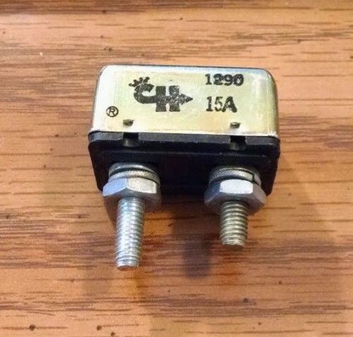 New old stock cole hersee 1290 15a circuit breaker 15 amp dual screw terminal for sale
