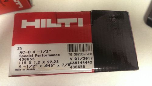 hilti Cut-off wheel 4-1/2&#034; x 0.045 x 7/8 Abrasive Blade AC-D Universal (25-Pack)