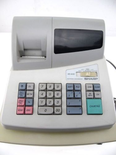 SHARP High Contrast LED Cash Register with Locking Drawer Model #XE-A101