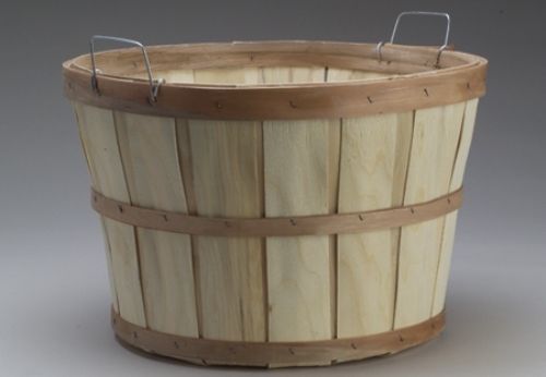 Basket wood display bushel natural wood 10 count for sale