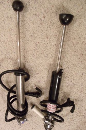 Two beer keg pump taps for sale
