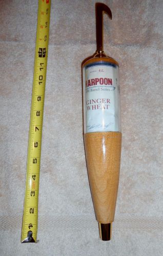 Harpoon ginger wheat beer tap handle, kegerator, jobckey box for sale