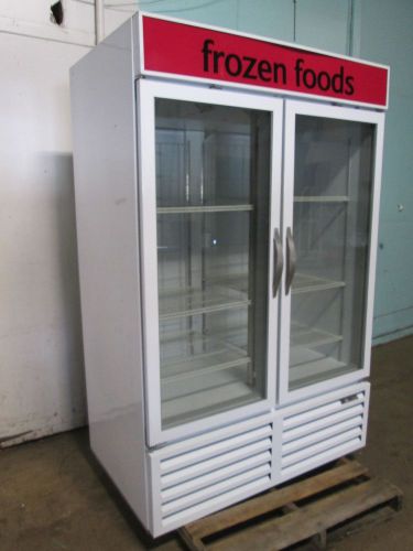 &#034;beverage air cfg 48-5&#034; h.d. commercial  2 doors display merchandiser freezer for sale