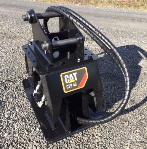 *nice*, cat, cvp 40, hydraulic, vibratory, plate compactor, hoe pac, 420d for sale
