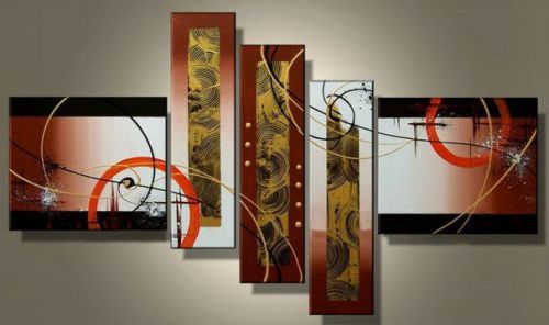 New ! Modern Handmade Abstract Huge Art Decor wall Canvas Oil Paintin with frame