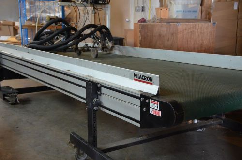 Nordson 40&#034; milacron conveyor glue line with applicators &amp; controllers complete for sale