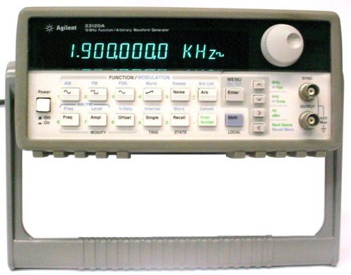 Hp/agilent 33120a function / arbitrary waveform generator 15 mhz gpib for sale