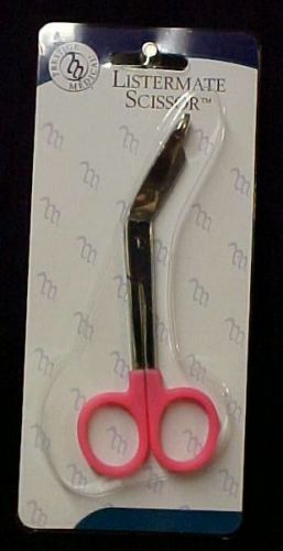 Prestige medical bandage scissors shears medical emt hot pink 5.5 metal tip new for sale