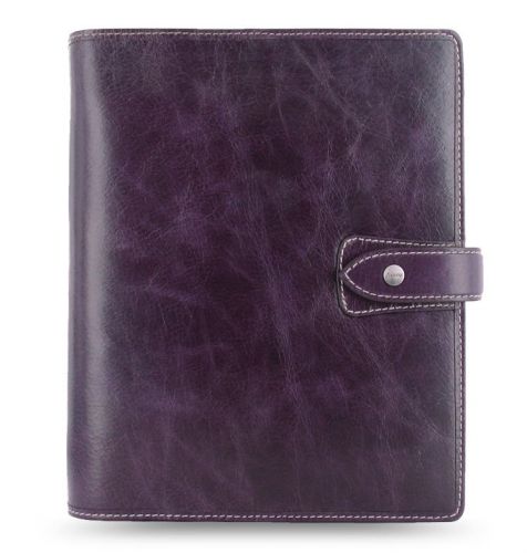 Filofax malden a5 purple leather organizer agenda for sale