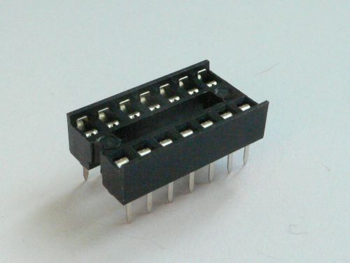 20pcs 14-Pin DIL DIP IC Socket PCB Mount Connector - USA Seller - Free Shipping