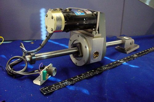 VERY CAPABLE USED SANYO DENKI MOTORIZED LEAD SCREW ASSEMBLY W/LARGE MOTOR, MORE!