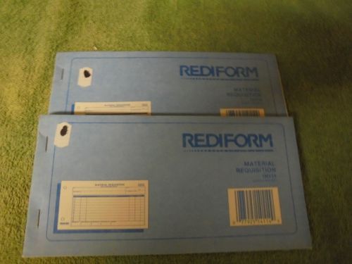 (2) Rediform Material Requistion 1H114 50 Duplicate sets