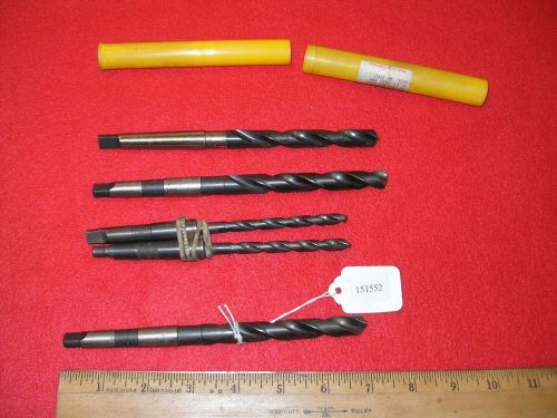5 No. 1 Morse Taper Drill Bits Two 6.8 MM Guhring 11.5 Two PTD 12 MM