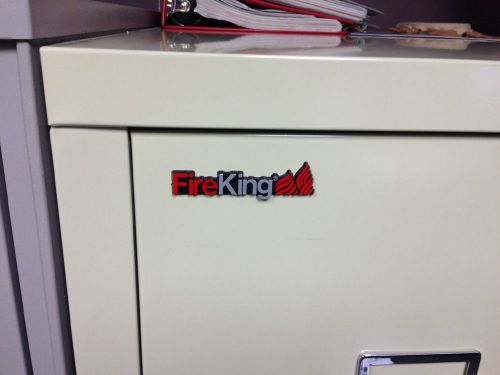 Fireking fireproof 4 drawer file cabinet used  17&#034;w x 30-1/2&#034; d x 52&#034;h w/key for sale