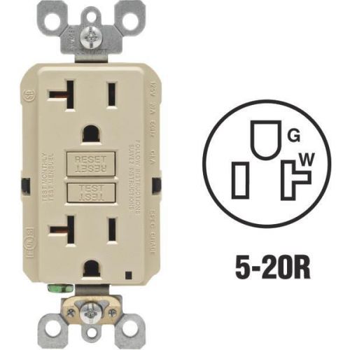 Leviton R01-N7899-OKI Rounded Corner GFCI Outlet-20A IV GFCI OUTLET