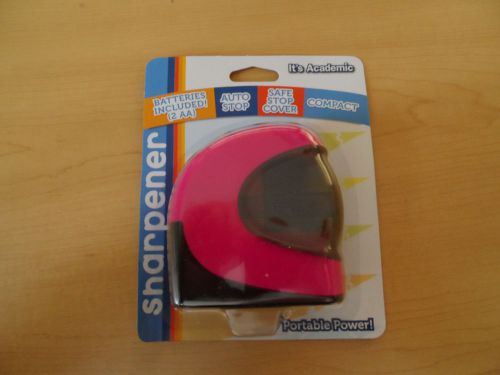 It&#039;s Academic Battery Operated Pencil Sharpener Pink New Batteries Included New