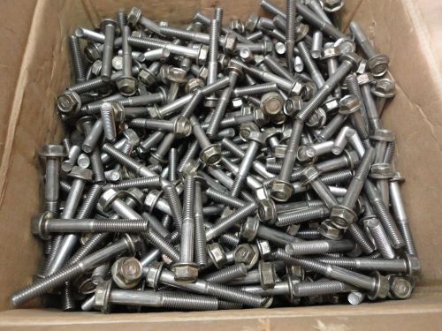 Made in u.s.a., 750 count lot, m8-1.25 x 60mm, metric hex flange bolt stainless for sale