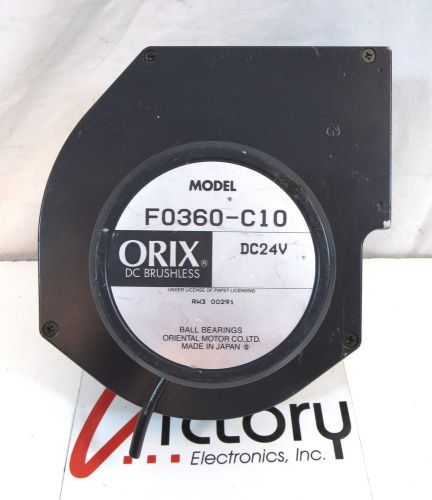 Used Orix DC Brushless 24 Volt Cooling Fan F0360-C10, DC24V (wrs)