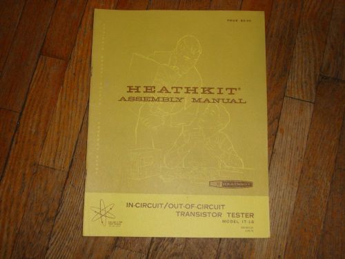 heathkit in-circuit/out of circuit transistor tester manual model it-18