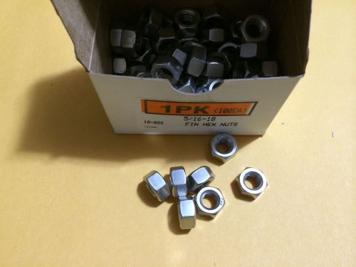 Stainless FIN Hex Nut  5/16-18  100ea