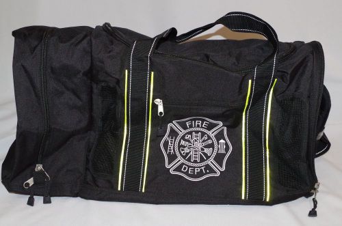ULTIMATE QUAD VENT FIREFIGHTER MESH TURNOUT STEP IN GEAR BAG FIRE MAN GIFT BLACK