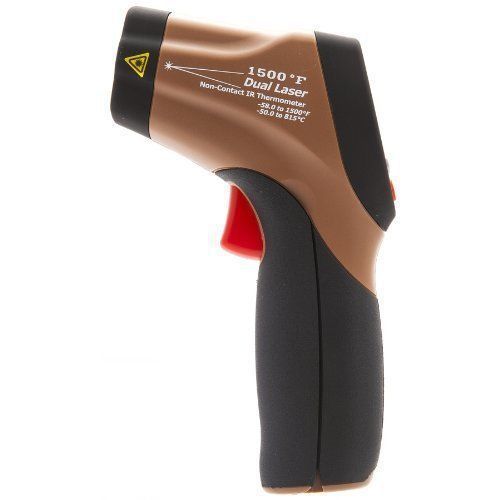 Southwire 31040S 1500°F Degree Infrared Thermometer w/ Dual Lasers &amp; Color Alert
