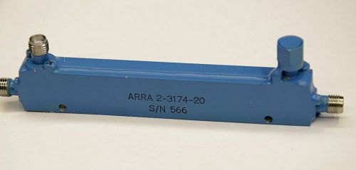 ARRA 2-3174-20 .5-2GHz 20dB, 50W,SMA Coaxial Directional Coupler