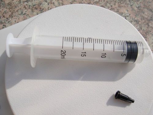 10 pack Dispensing Syringes 20cc 20ml Plastic with tip cap