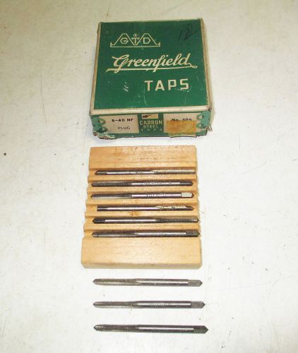 9  New   Greenfield  6 - 40  NF  Taps - #305 -  Made in USA
