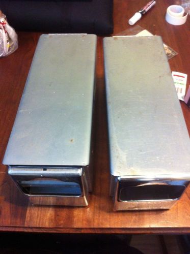 2 steel napkin dispensers