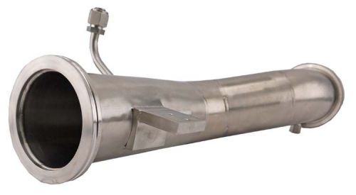Mks hps custom 22&#034; stainless steel 4&#034; od lab high flow vacuum tube +flange cover for sale