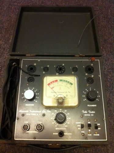 Vintage Vacuum Tube Tester Accurate Instrument Co. Model 151 NEEDS REPAIR