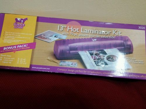 New Purple cow 13inch Hot Laminator kit