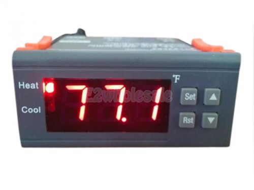 AC 110V Digital Temperature Controller Thermostat MH1210F Range -58 ~ 194 °F