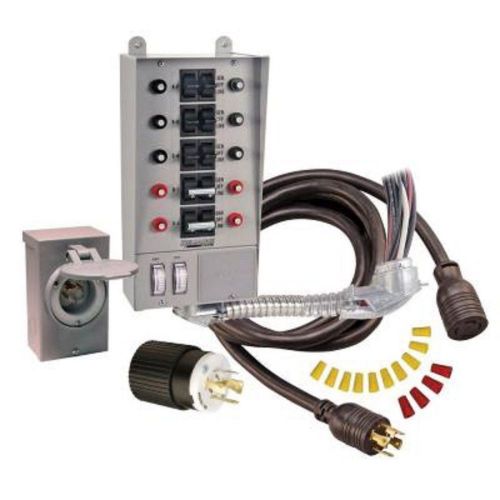Reliance controls 31410 30 amp 10 circuit manual transfer switch kit for sale