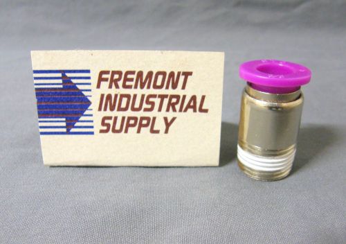 Pneumatic push in fitting male connector 1/4&#034; od tubing x 1/4&#034; npt for sale