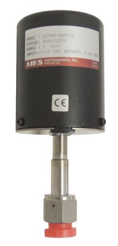 New mks 127aa-00002b baratron manometer pressure transducer 2 torr / warranty for sale