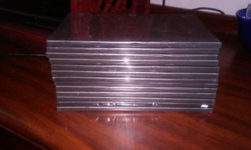 Lot of 10 Black Use Slim DVD CD Game Cases