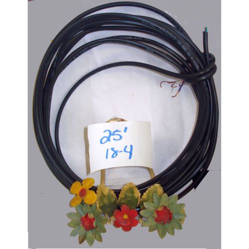Wire 18-4 (18 g 4 wire) 30 v direct bury sprinkler wire 25 ft for sale