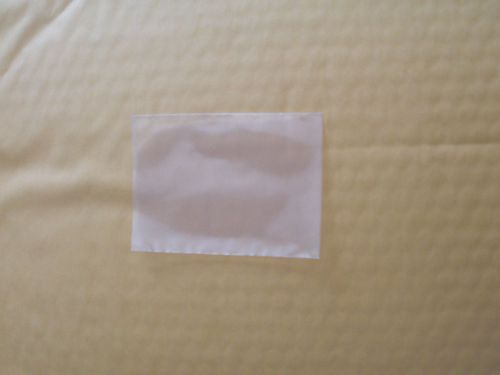 1000 2 5/8 x 3 3/4 Clear POLY BAGS 1 MIL PLASTIC FLAT OPEN TOP